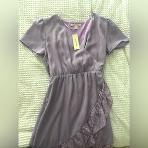 Lavender wrap sundress